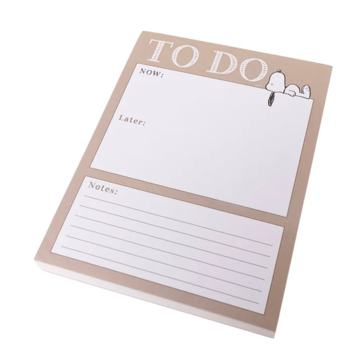 Peanuts Laying Large Notepad